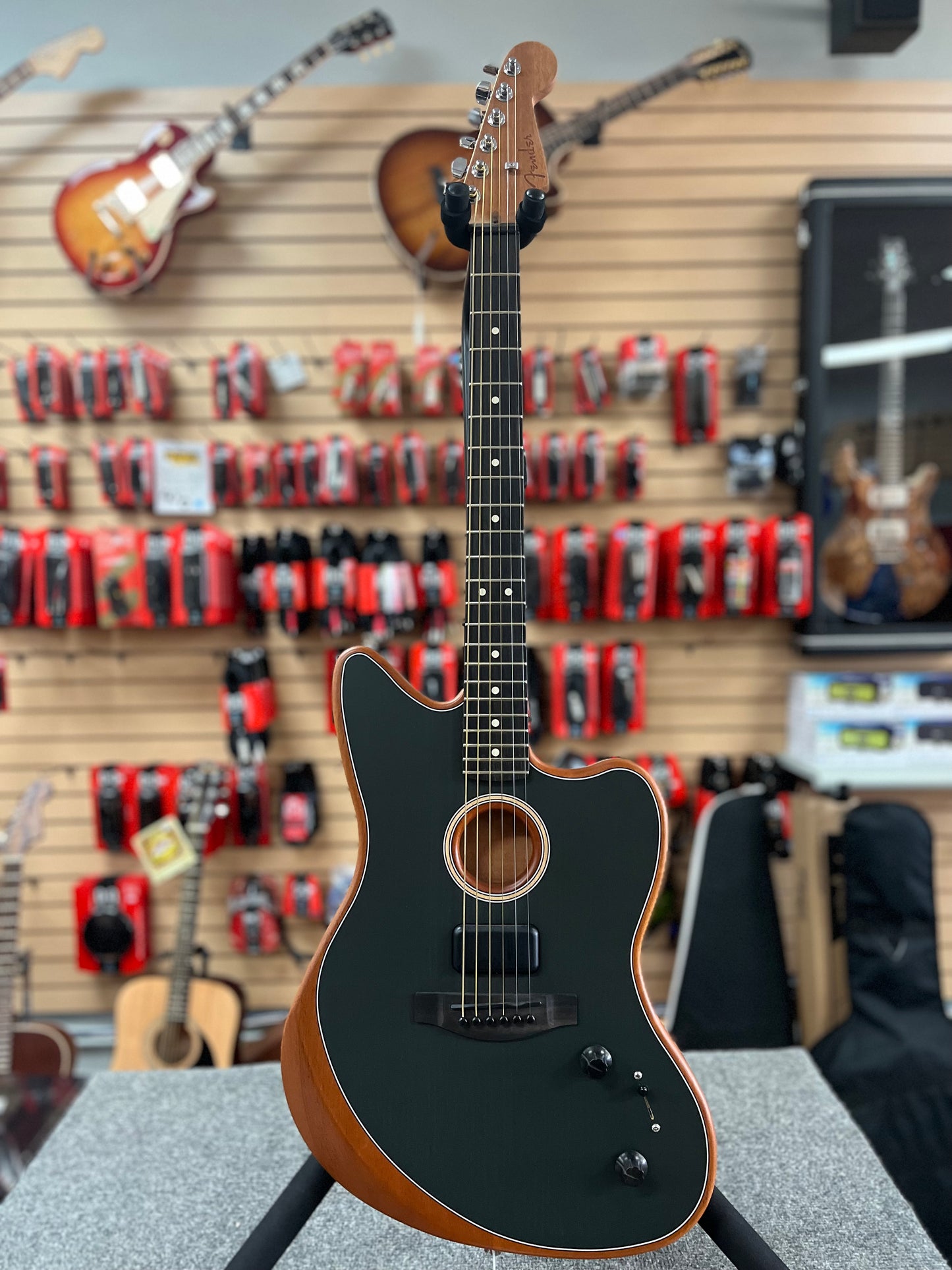 Fender American Acoustasonic Jazzmaster - Tungsten