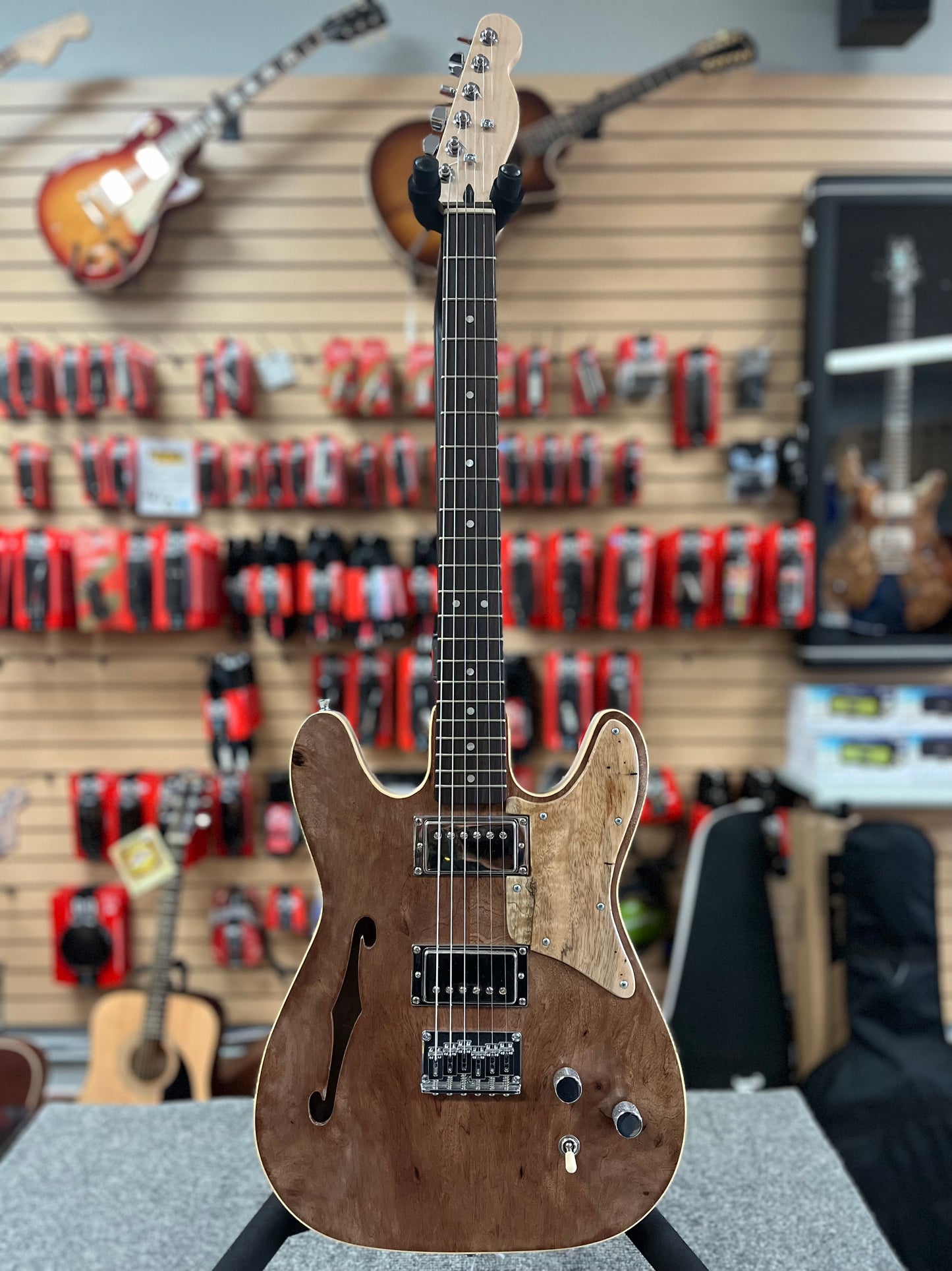 Made In Guam Guitars Da'ok Double Cutaway Hollow Body Telecaster